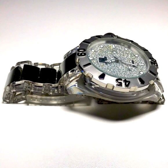 ⭐️HP⭐️ SK TIME Silver Austrian Rhinestones Fashion Watch - Picture 8 of 17